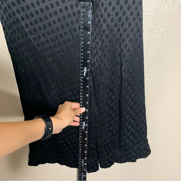 Madewell Drapey Jacquard Huston Pull On Crop Pants polka dot black - Picture 13 of 14